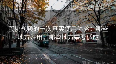 蜜桃视频的一次真实使用体验：哪些地方好用，哪些地方需要适应