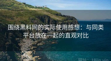 围绕黑料网的实际使用感想：与同类平台放在一起的直观对比