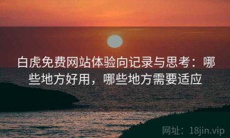 白虎免费网站体验向记录与思考：哪些地方好用，哪些地方需要适应
