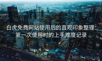 白虎免费网站使用后的直观印象整理：第一次使用时的上手难度记录