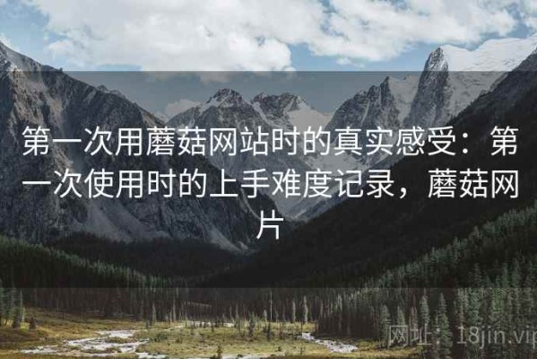 第一次用蘑菇网站时的真实感受：第一次使用时的上手难度记录，蘑菇网片