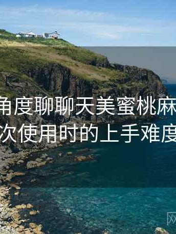 从用户角度聊聊天美蜜桃麻花果冻：第一次使用时的上手难度记录