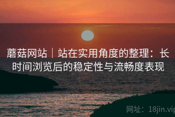蘑菇网站｜站在实用角度的整理：长时间浏览后的稳定性与流畅度表现