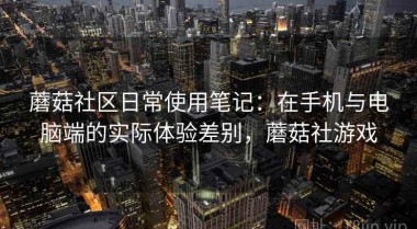 蘑菇社区日常使用笔记：在手机与电脑端的实际体验差别，蘑菇社游戏