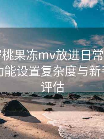 把天美密桃果冻mv放进日常使用后的感受：功能设置复杂度与新手友好度评估