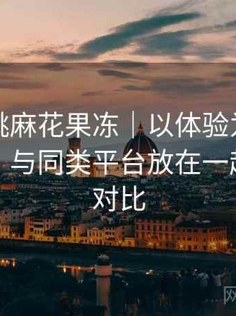 天美蜜桃麻花果冻｜以体验为主的简单说明：与同类平台放在一起的直观对比