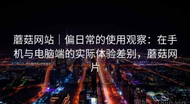 蘑菇网站｜偏日常的使用观察：在手机与电脑端的实际体验差别，蘑菇网片
