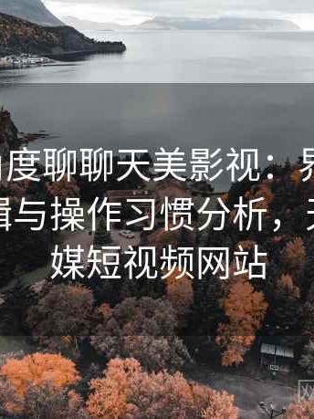 从用户角度聊聊天美影视：界面设计、功能逻辑与操作习惯分析，天美视传媒短视频网站