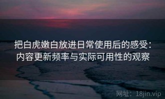 把白虎嫩白放进日常使用后的感受：内容更新频率与实际可用性的观察