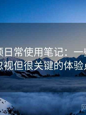 蘑菇视频日常使用笔记：一些容易被忽视但很关键的体验点