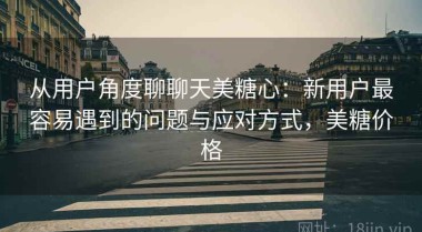 从用户角度聊聊天美糖心：新用户最容易遇到的问题与应对方式，美糖价格