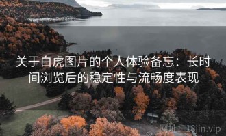 关于白虎图片的个人体验备忘：长时间浏览后的稳定性与流畅度表现