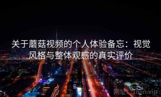 关于蘑菇视频的个人体验备忘：视觉风格与整体观感的真实评价