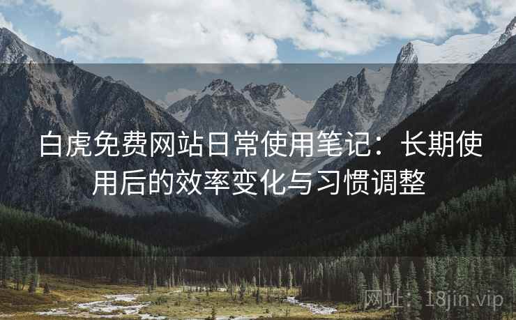 白虎免费网站日常使用笔记：长期使用后的效率变化与习惯调整