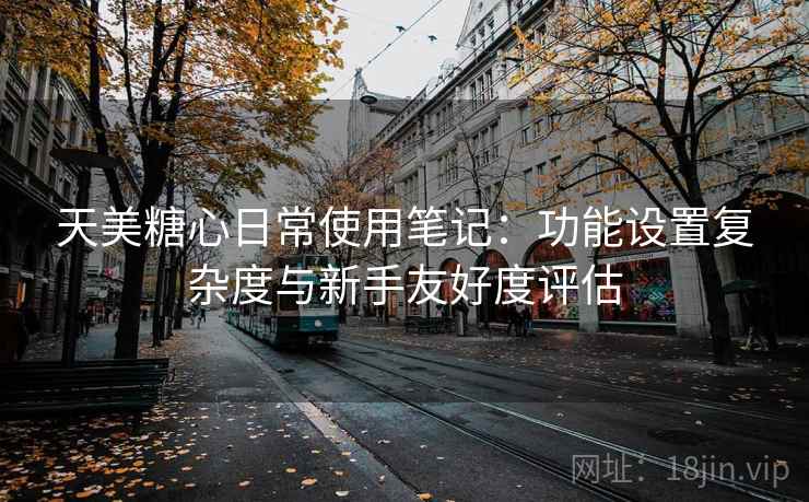天美糖心日常使用笔记：功能设置复杂度与新手友好度评估