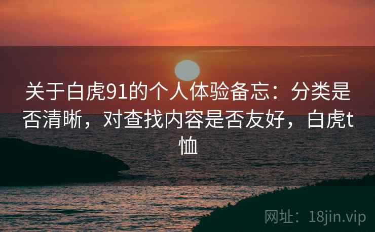 关于白虎91的个人体验备忘：分类是否清晰，对查找内容是否友好，白虎t恤