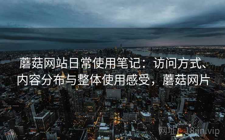 蘑菇网站日常使用笔记:访问方式、内容分布与整体使用感受,蘑菇网片 蘑菇网站日常使用笔记:访问方式、内容分布与整体使用感受,蘑菇网片