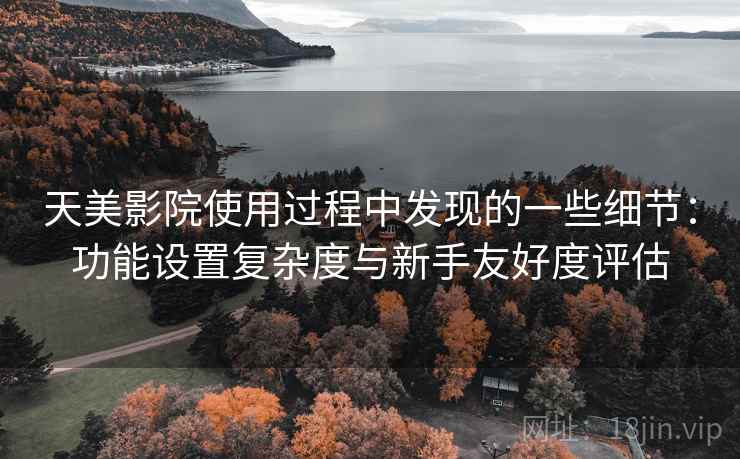 天美影院使用过程中发现的一些细节:功能设置复杂度与新手友好度评估 天美影院使用过程中发现的一些细节:功能设置复杂度与新手友好度评估