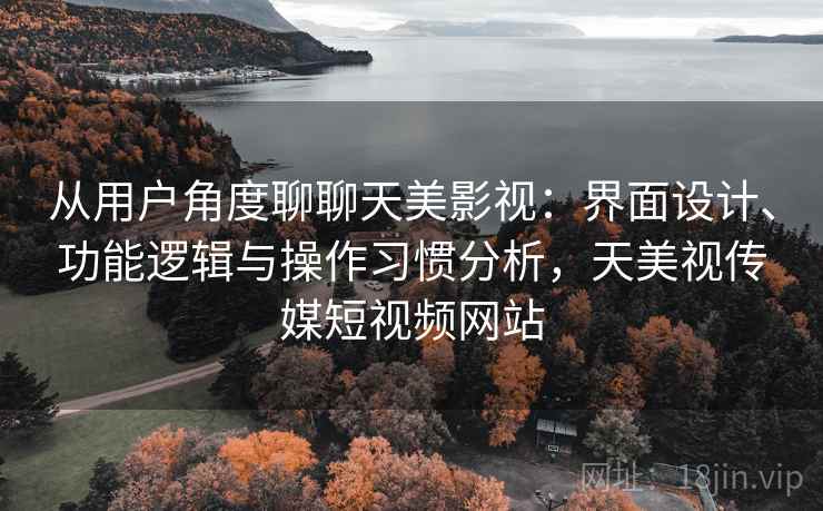 从用户角度聊聊天美影视：界面设计、功能逻辑与操作习惯分析，天美视传媒短视频网站