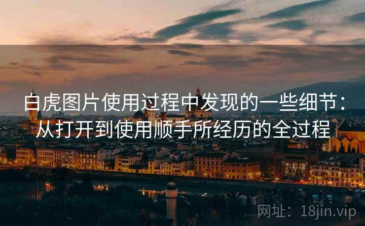 白虎图片使用过程中发现的一些细节:从打开到使用顺手所经历的全过程 白虎图片使用过程中发现的一些细节:从打开到使用顺手所经历的全过程